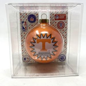 Tennessee Volunteers Glass Christmas Ball Ornament Sports Collector Series VTG